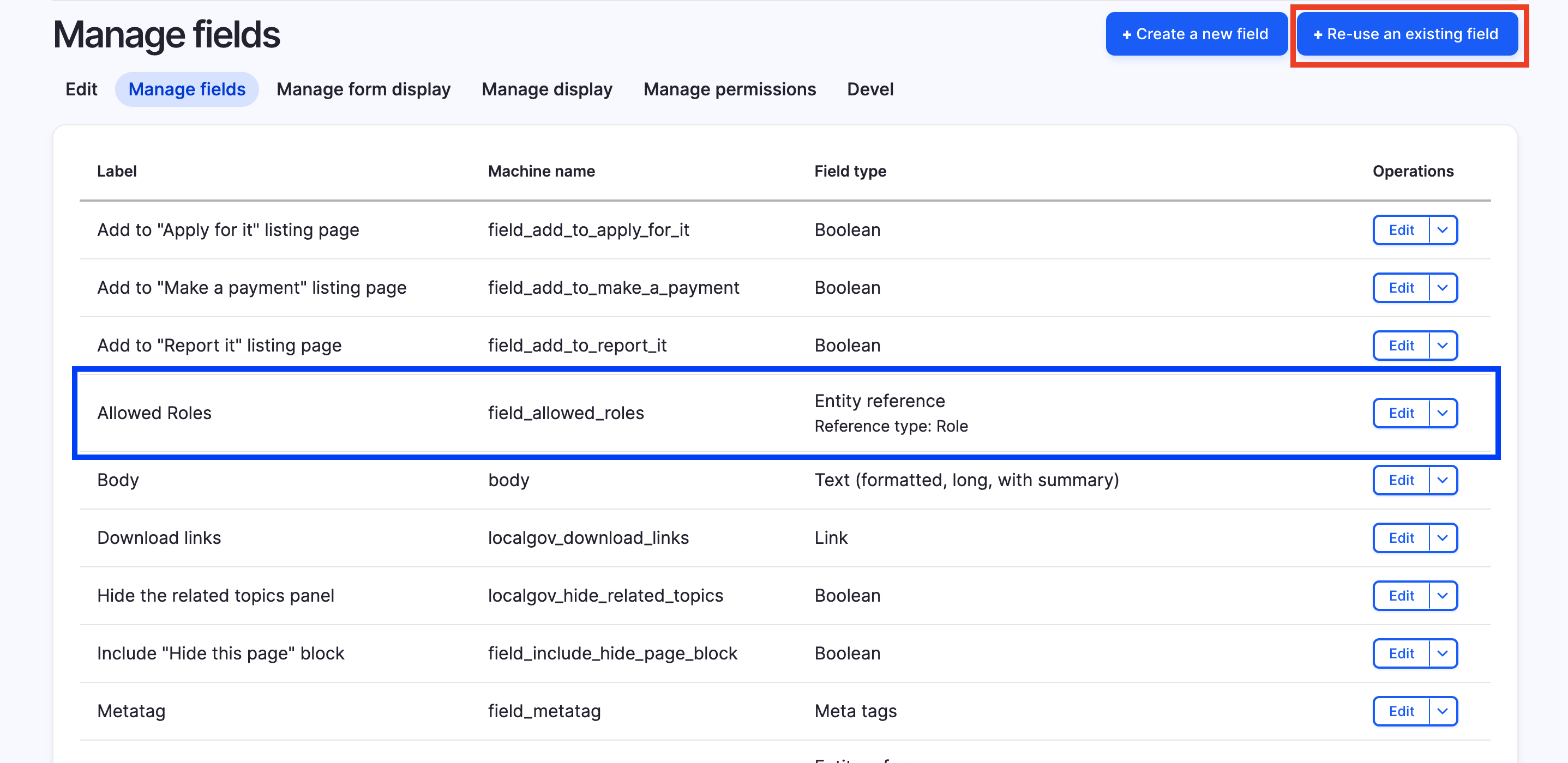 Add field - BBD node restrictions